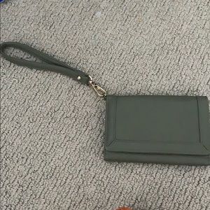 Charming Charlie olive green clutch